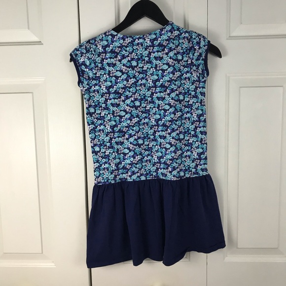 Gymboree Blue Floral Dress Drop Waist Size 10 - Picture 3 of 3